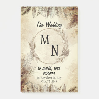 Bloco De Notas Convite de casamento