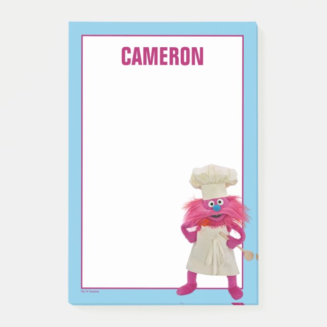 Bloco De Notas Cookie's Monster Food Truck | Gonger Posando (Frente)