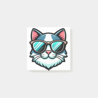 Bloco De Notas Cool Cat Post-it® Notes – Stylish Feline Memo Pads