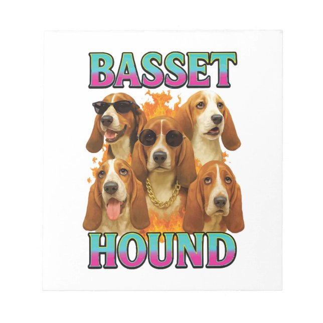 Bloco De Notas Cópia do Basset Hound (Frente)