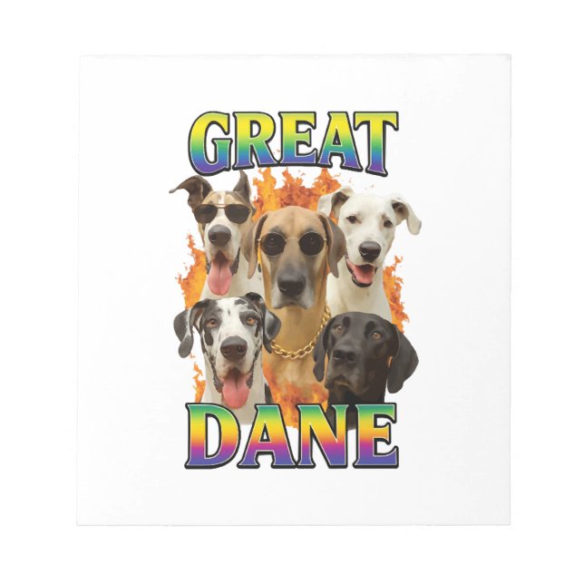 Bloco De Notas Cópia do Great Dane (Frente)