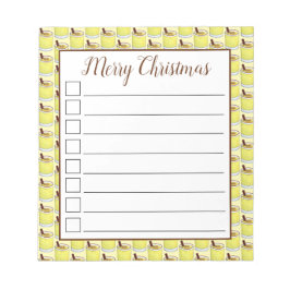 Bloco De Notas Coquito Porto Rico Eggnog Bebe Feliz Natal