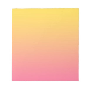 Bloco De Notas Cor Amarelo Rosa