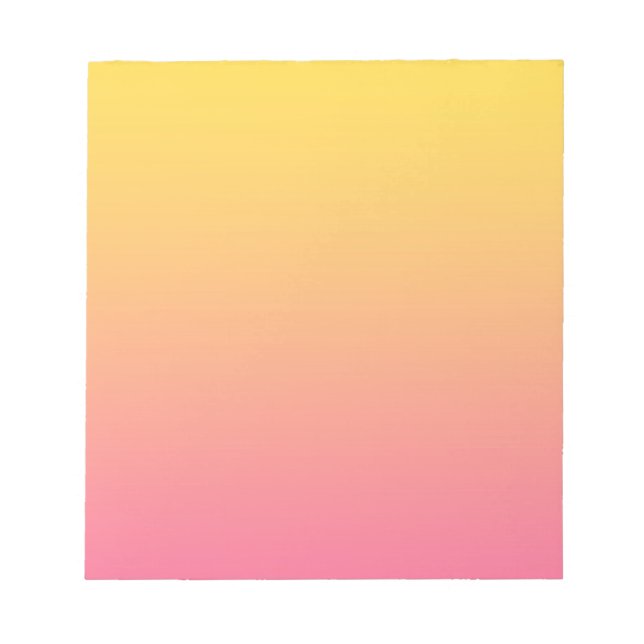 Bloco De Notas Cor Amarelo Rosa (Frente)