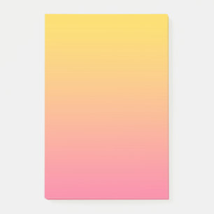Bloco De Notas Cor Amarelo Rosa