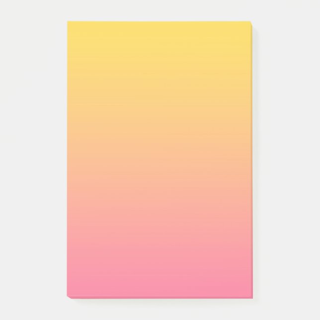 Bloco De Notas Cor Amarelo Rosa (Frente)