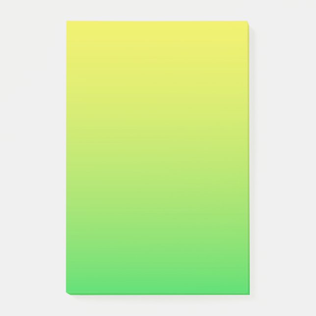 Bloco De Notas Cor Amarelo Verde (Frente)