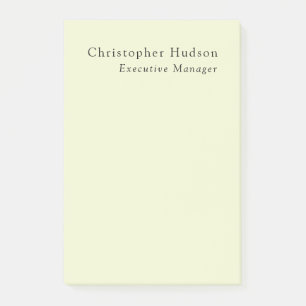 Bloco De Notas Cor Creme Minimalista Moderno Simples Plano
