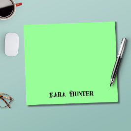 Bloco De Notas Cor da tonalidade | Script Personalizado Preto Mod