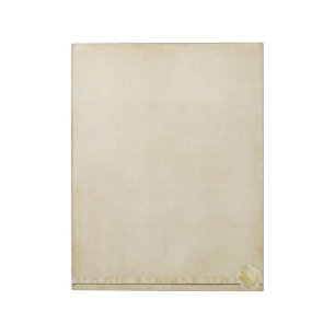 Bloco de notas cor-de-rosa do creme do vintage