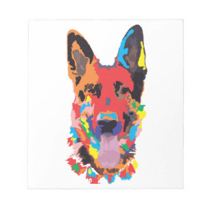 Bloco De Notas cor do german shepherd