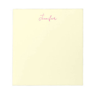 Bloco De Notas Cor elegante minimalista moderno simples nome