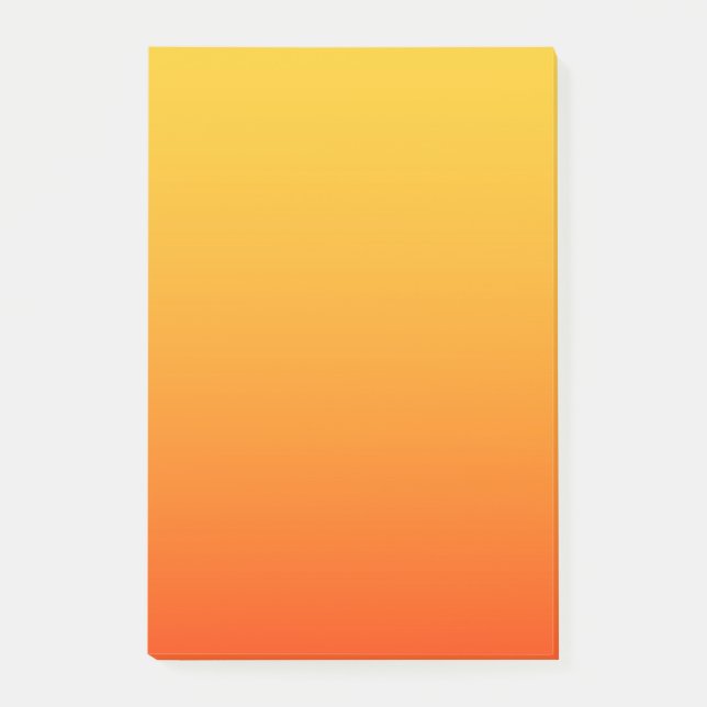 Bloco De Notas Cor Laranja Amarelo (Frente)