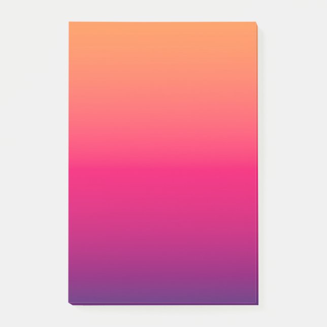 Bloco De Notas Cor Laranja Vermelho Roxo (Frente)