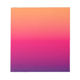 Bloco De Notas Cor Laranja Vermelho Roxo