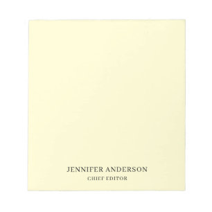 Bloco De Notas Cor Profissional Moderno Plano Minimalista