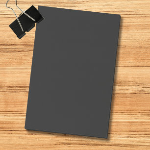 Bloco De Notas Cor Profissional Preto Onyx Elegância Clássica