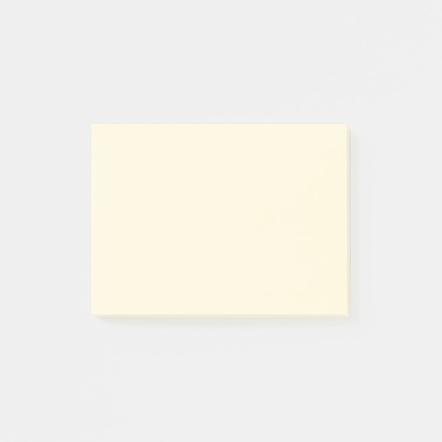 Bloco De Notas Cor Sólida Cornsilk (Frente)