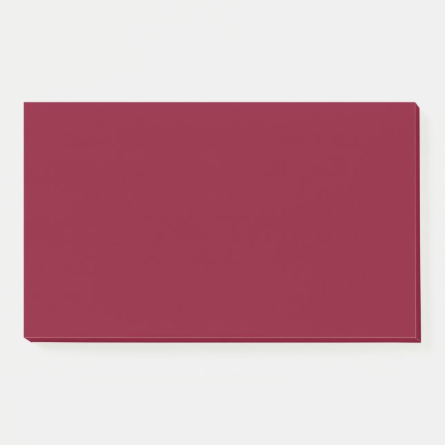 Bloco De Notas Cor Sólida da Borgonha (Frente)