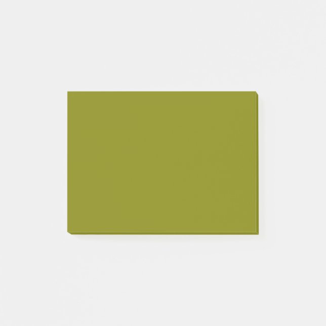Bloco De Notas Cor Sólida da Oliva (Frente)