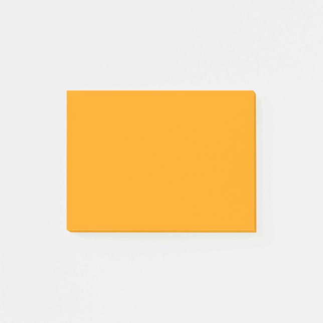 Bloco De Notas Cor Sólida da Peça Laranja (Frente)