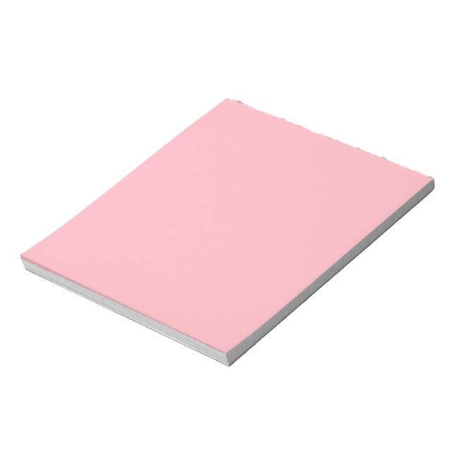 Bloco De Notas Cor Sólida da rosa claro (Invertido)