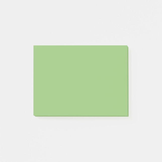 Bloco De Notas Cor sólida do pistachio (Frente)