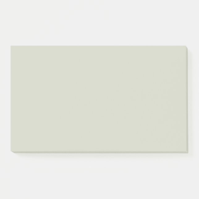 Bloco De Notas Cor Sólida do Sage Branco (Frente)