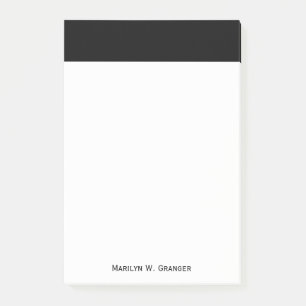 Bloco De Notas Cor Sólida: Preto