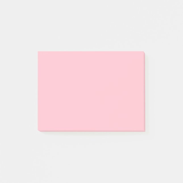 Bloco De Notas Cor Sólida Rosa Bublegum (Frente)