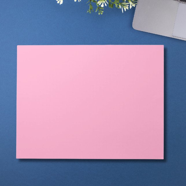 Bloco De Notas Cor Sólida Rosa do Cravo | Clássico | Elegante (Criador carregado)