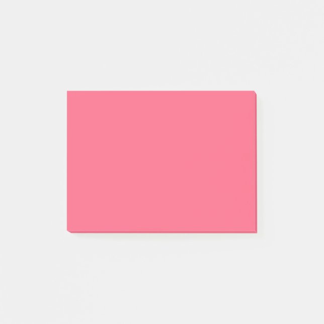 Bloco De Notas Cor Sólida Rosa Rosa Rosa (Frente)