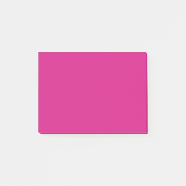 Bloco De Notas Cor sólida rosa vívida (Frente)