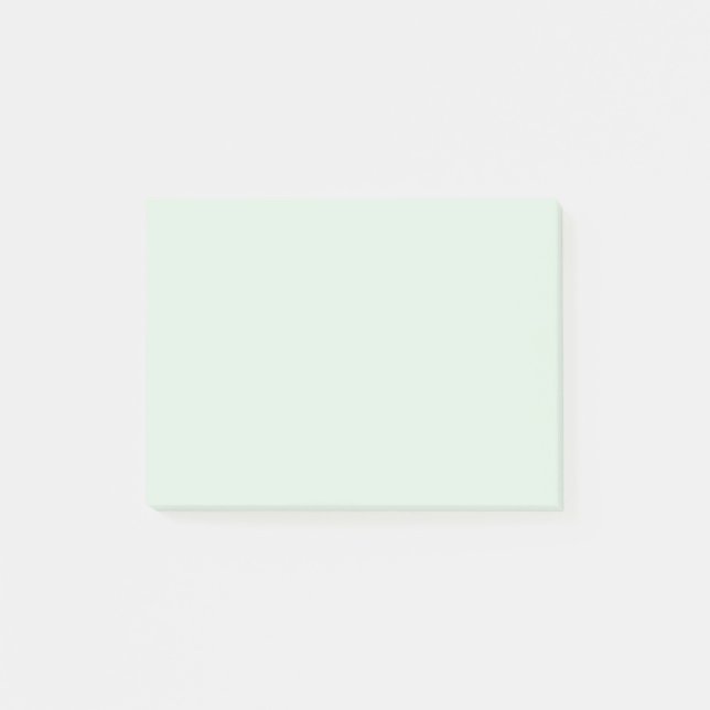 Bloco De Notas Cor Sólida Verde da Mint (Frente)