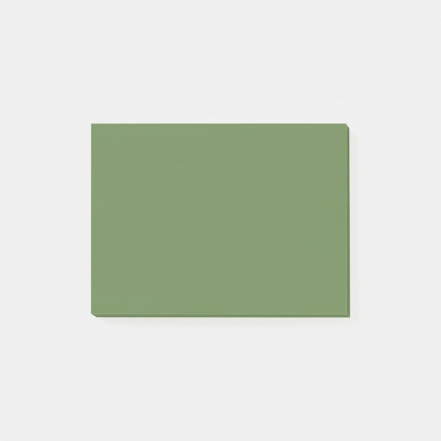 Bloco De Notas Cor Sólida Verde da Palma (Frente)