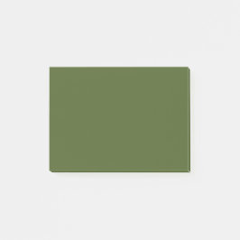 Bloco De Notas Cor Sólida Verde do Moss Negro