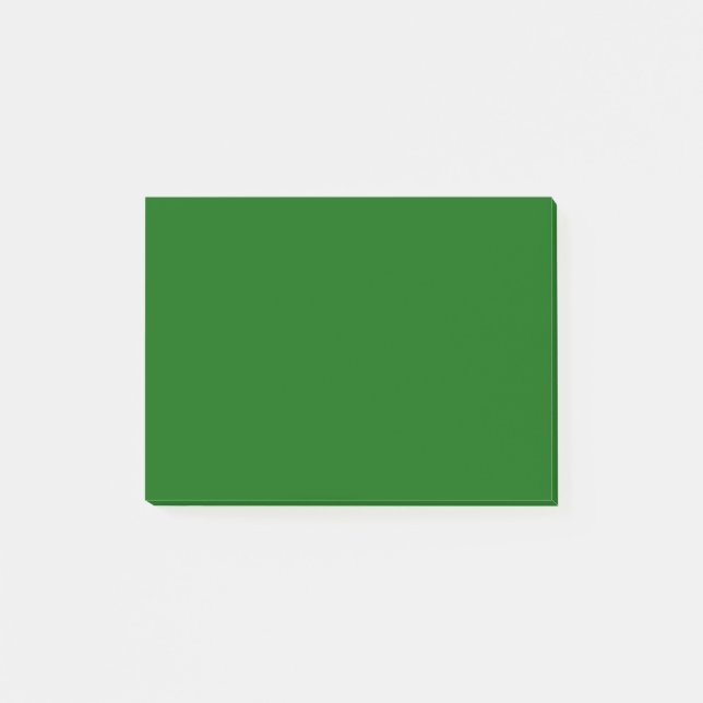 Bloco De Notas Cor Sólida Verde Natal (Frente)