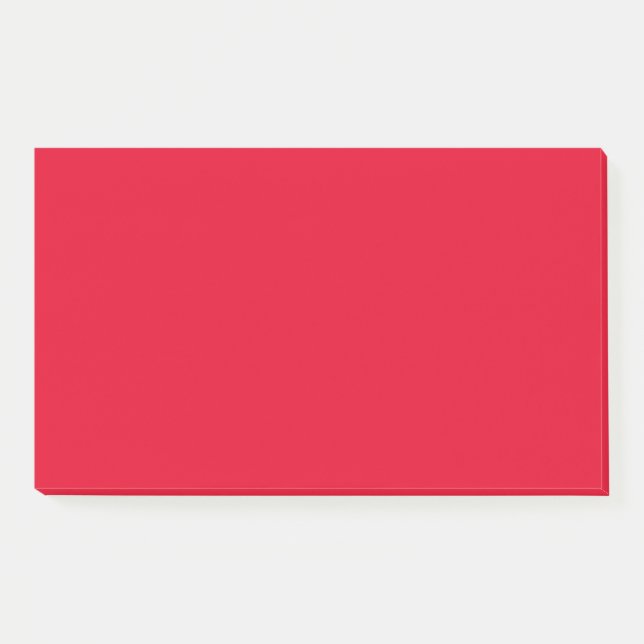 Bloco De Notas Cor Sólida Vermelha de Cádmio (Frente)
