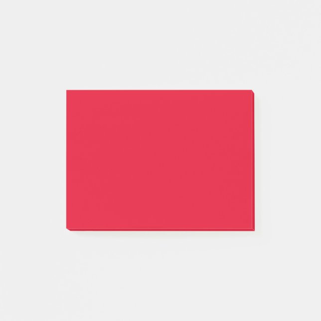 Bloco De Notas Cor Sólida Vermelha de Cádmio (Frente)
