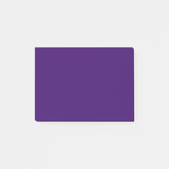 Bloco De Notas Cor sólida violeta profunda (Frente)