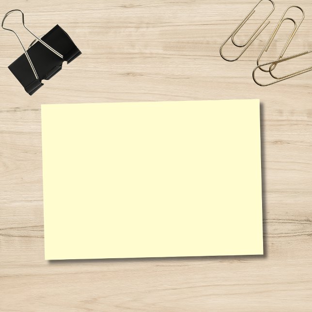 Bloco De Notas Cor Sólido Amarelo-Manteiga | Elegante Clássico (Criador carregado)