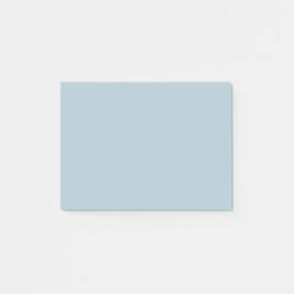 Bloco De Notas Cor Sólido Azul Pastel | Clássico | Elegante