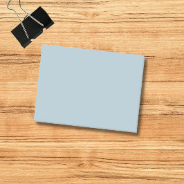 Bloco De Notas Cor Sólido Azul Pastel | Clássico | Elegante