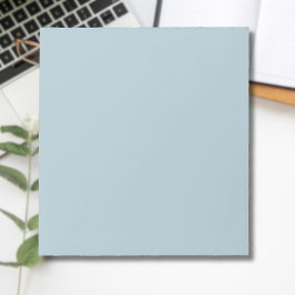 Bloco De Notas Cor Sólido Azul Pastel | Clássico | Elegante