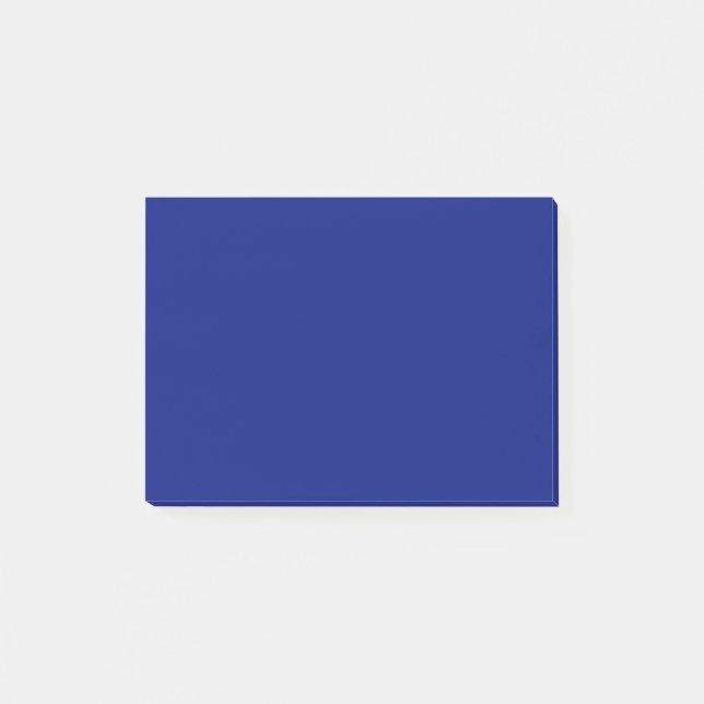 Bloco De Notas Cor Sólido Clássica Azul Profundo (Frente)