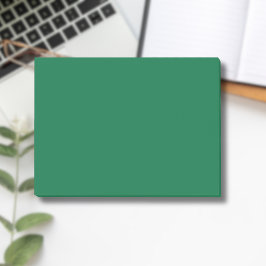 Bloco De Notas Cor Verde Garrafa Cor Sólida | Clássico | Elegante