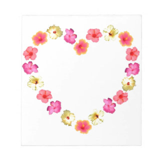 Bloco De Notas Coração das Flores