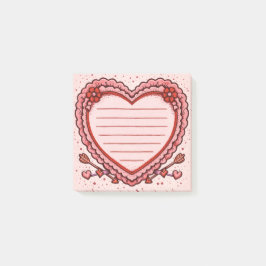 Bloco De Notas Coração de Amor