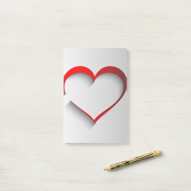 Bloco De Notas Coração Desconectado (Na mesa)