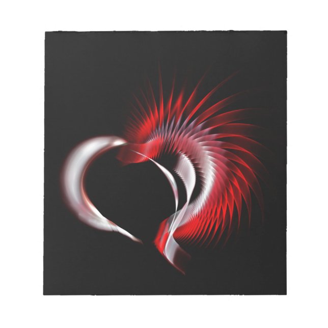 Bloco De Notas Coração Metálico (Frente)